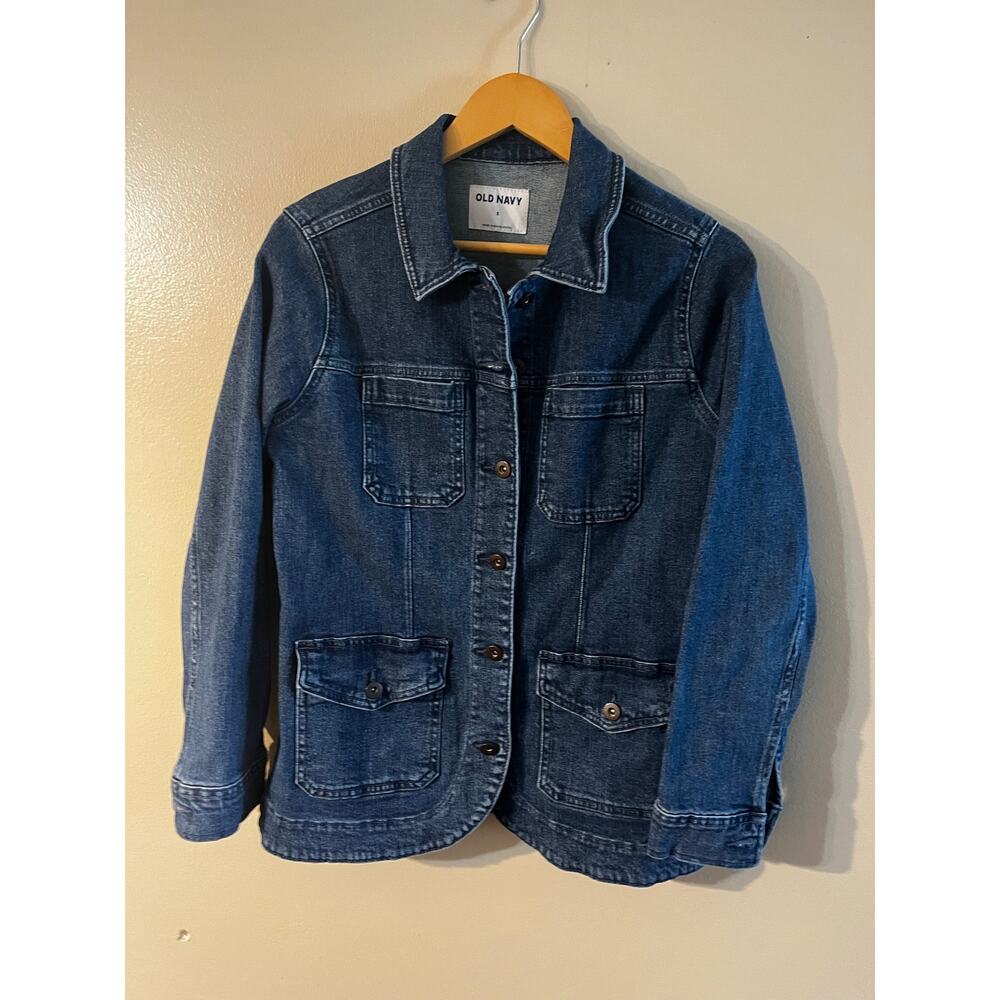 Old Navy Denim Utility Chore Jacket - Size Small - Picture 2 of 7